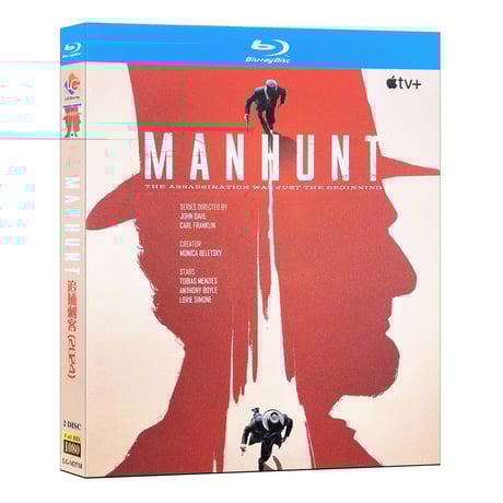 海外ドラマ『マンハント 〜リンカーン暗殺犯を追え〜』ブルーレイ Blu-ray トビアス・メンジーズ　アンソニー・ボイル Manhunt 全話 中国盤