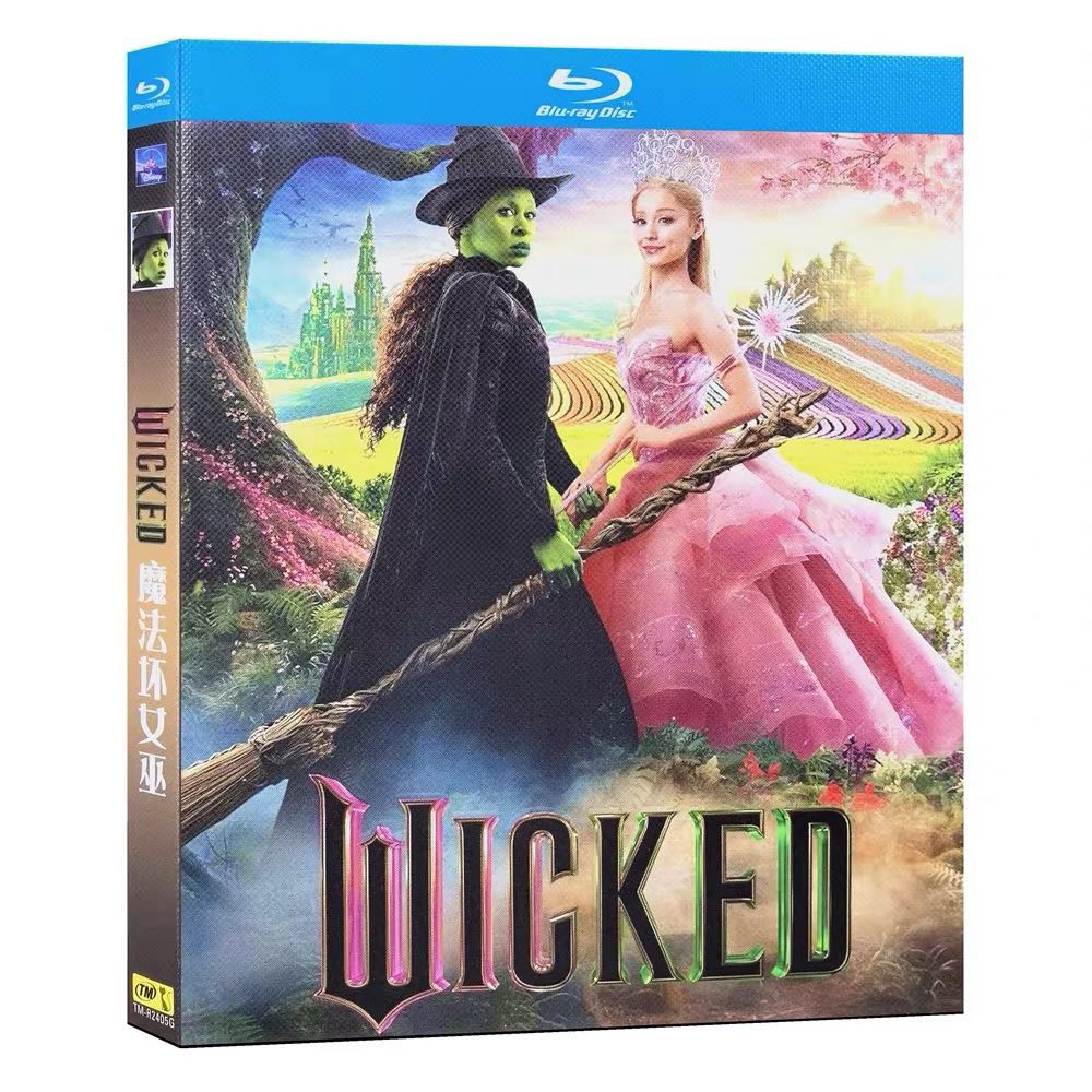 ブルーレイ フルHD ファンタジー映画『ウィキッド』BDディスク 英語音声・中国語字幕
