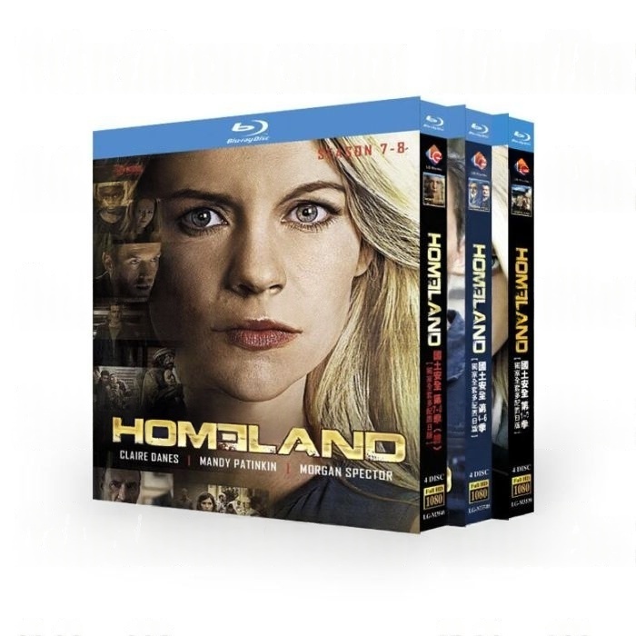海外ドラマ HOMELAND ホームランド シーズン1+2+3+4+5+6+7+8 DVD ブルーレイ Blu-ray BOX 日本語字幕 日本語吹き替え版 完全豪華版 [Blu-ray]