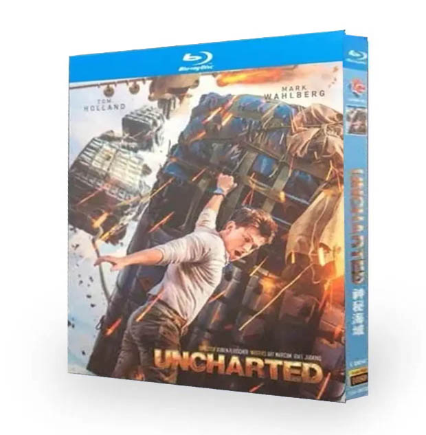 海外映画「アンチャーテッド」ブルーレイ　Blu-ray 日本語字幕 トム・ホランド マーク・ウォールバーグ 海外盤