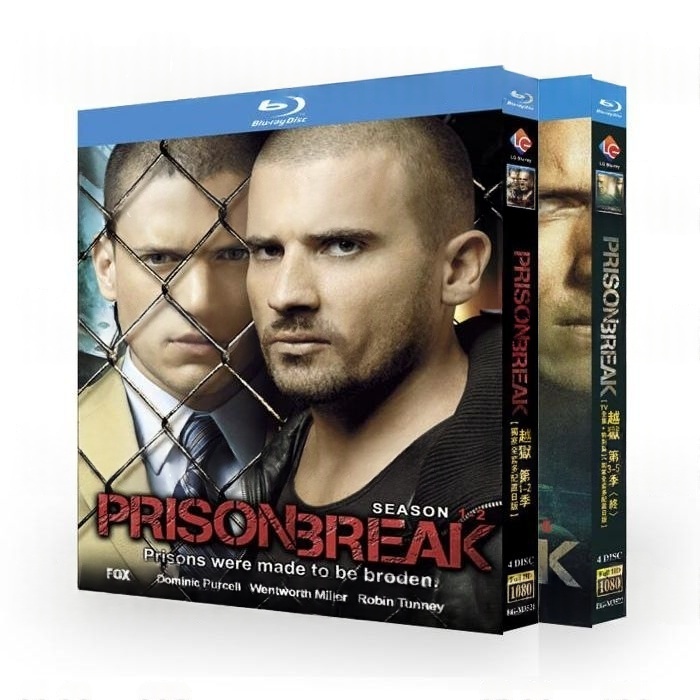海外ドラマ プリズン・ブレイク シーズン1+2+3+4+5 DVD ブルーレイ Blu-ray BOX 日本語字幕 日本語吹き替え版 完全版 豪華版 [Blu-ray]