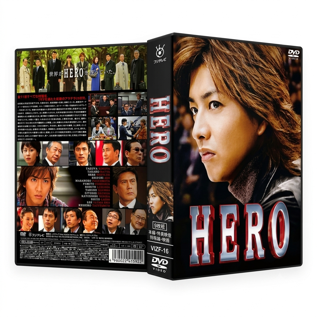 HERO DVD-BOX 2001年版 木村拓哉 松隆子 本編全話+SP+映画+特典