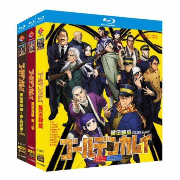 ゴールデンカムイ　1.2.3.4期 初回限定版 Blu-ray 全12巻セット アニメ ゴールデンカムイ 第1+2+3+4+5期 DVD ブルーレイ