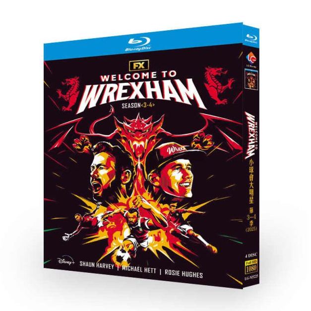 ドキュメンタリー ようこそレクサムへ シーズン3+4 DVD ブルーレイ Blu-ray BOX 日本語字幕 [Blu-ray]