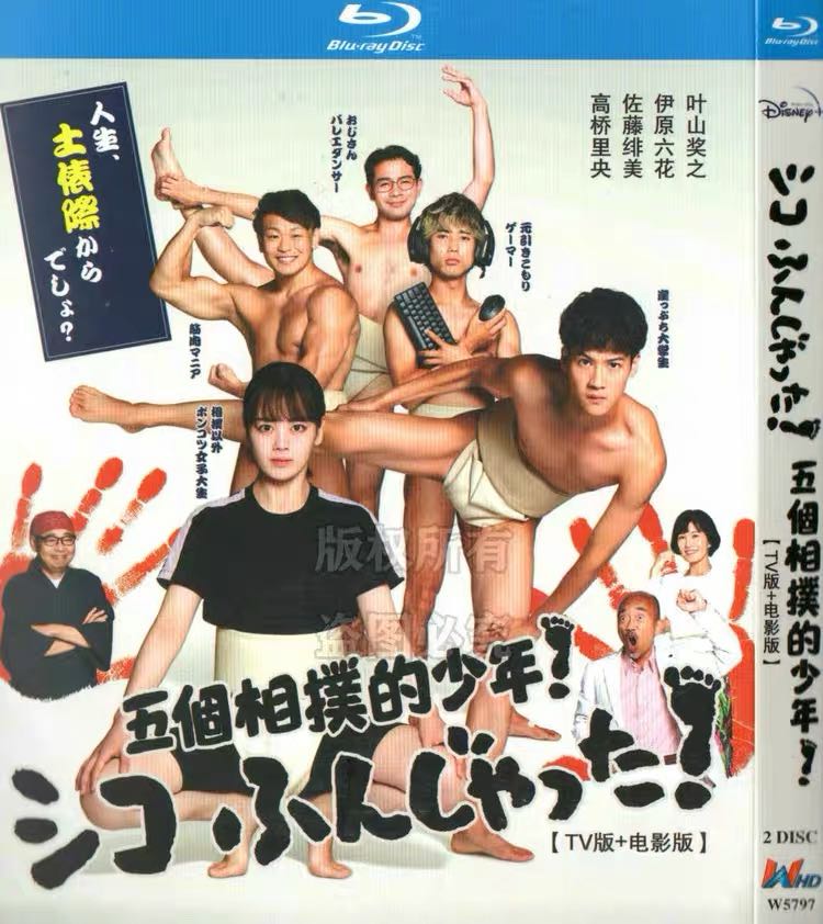 シコふんじゃった! (葉山奨之、伊原六花、本木雅弘、竹中直人出演) TV+映画 Blu-ray BOX 全巻