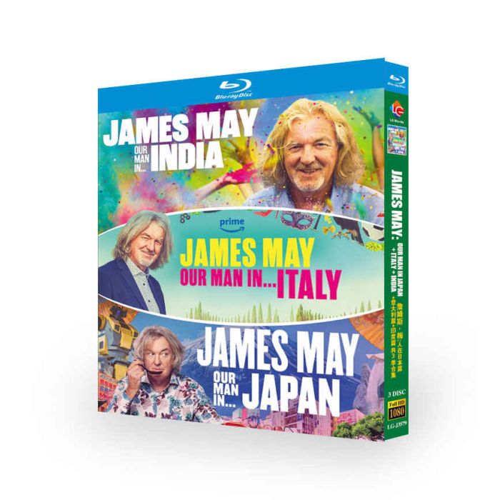 ジェームズ・メイの世界探訪：日本編+イタリア編+インド編 Blu-ray BOX 全巻 日本語吹き替え版