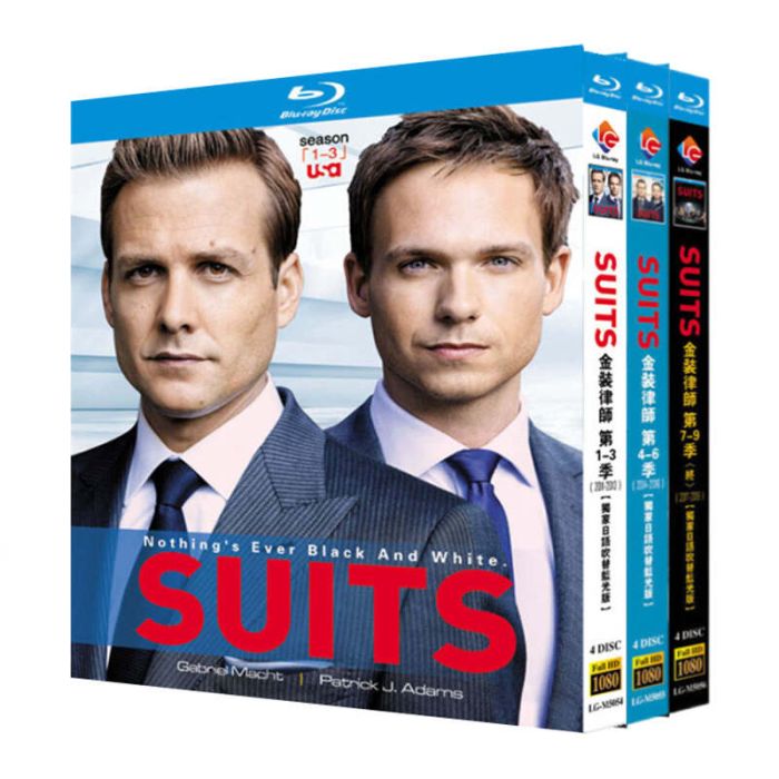 海外ドラマ SUITS／スーツ シーズン1+2+3+4+5+6+7+8+9 DVD ブルーレイ Blu-ray BOX 日本語字幕 日本語吹替版 完全版 [Blu-ray]