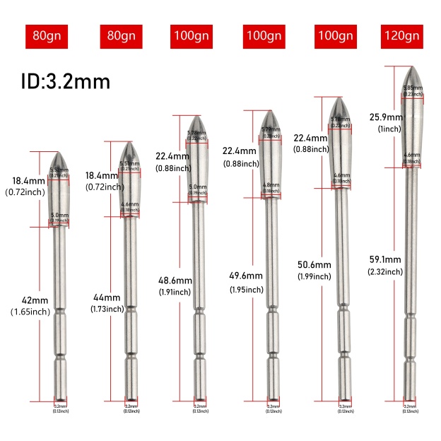 Stainless Steel Arrow Insert Field Points Precision Weighted Tips
