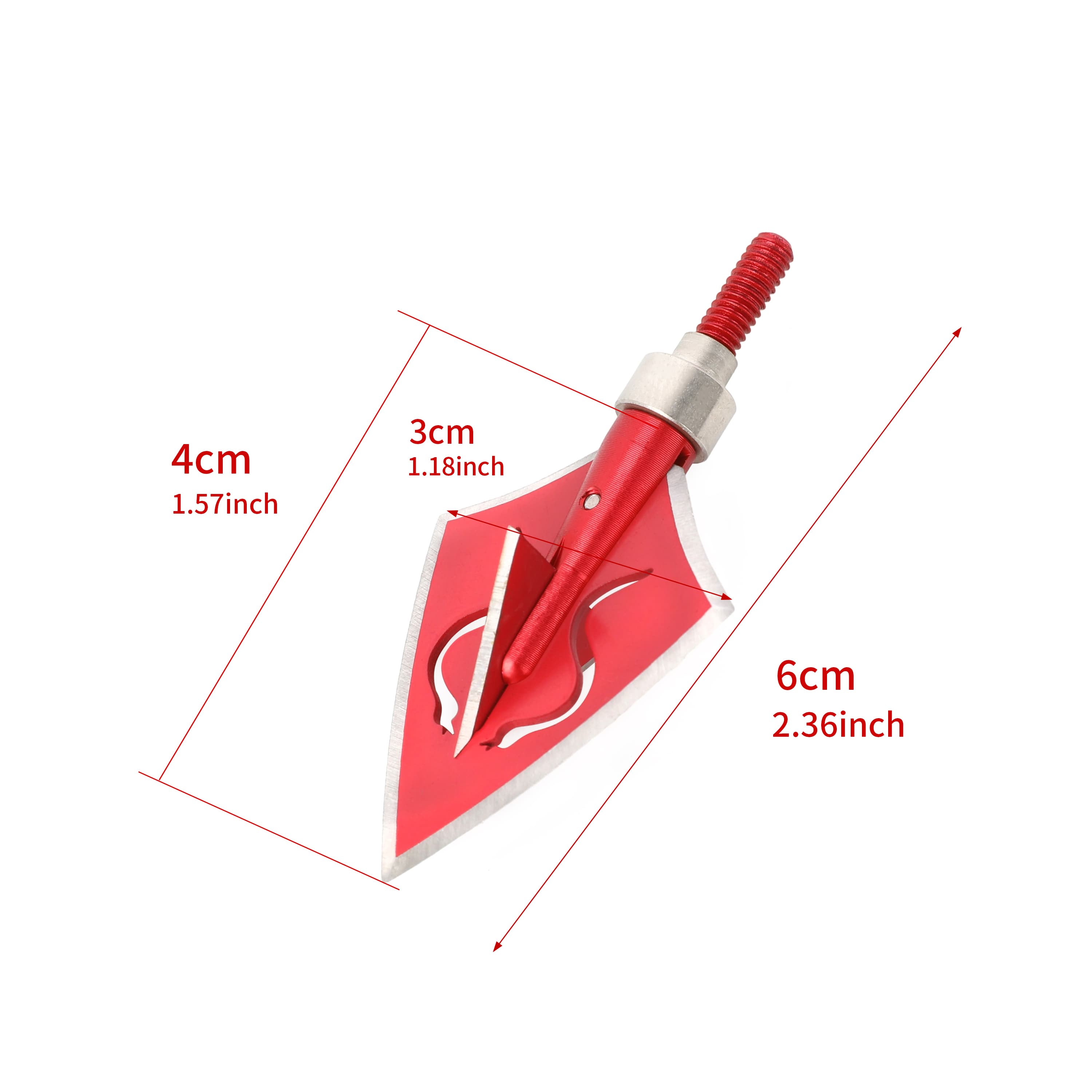 Blade Broadheads 128 Grain Stainless Steel Hunting Points