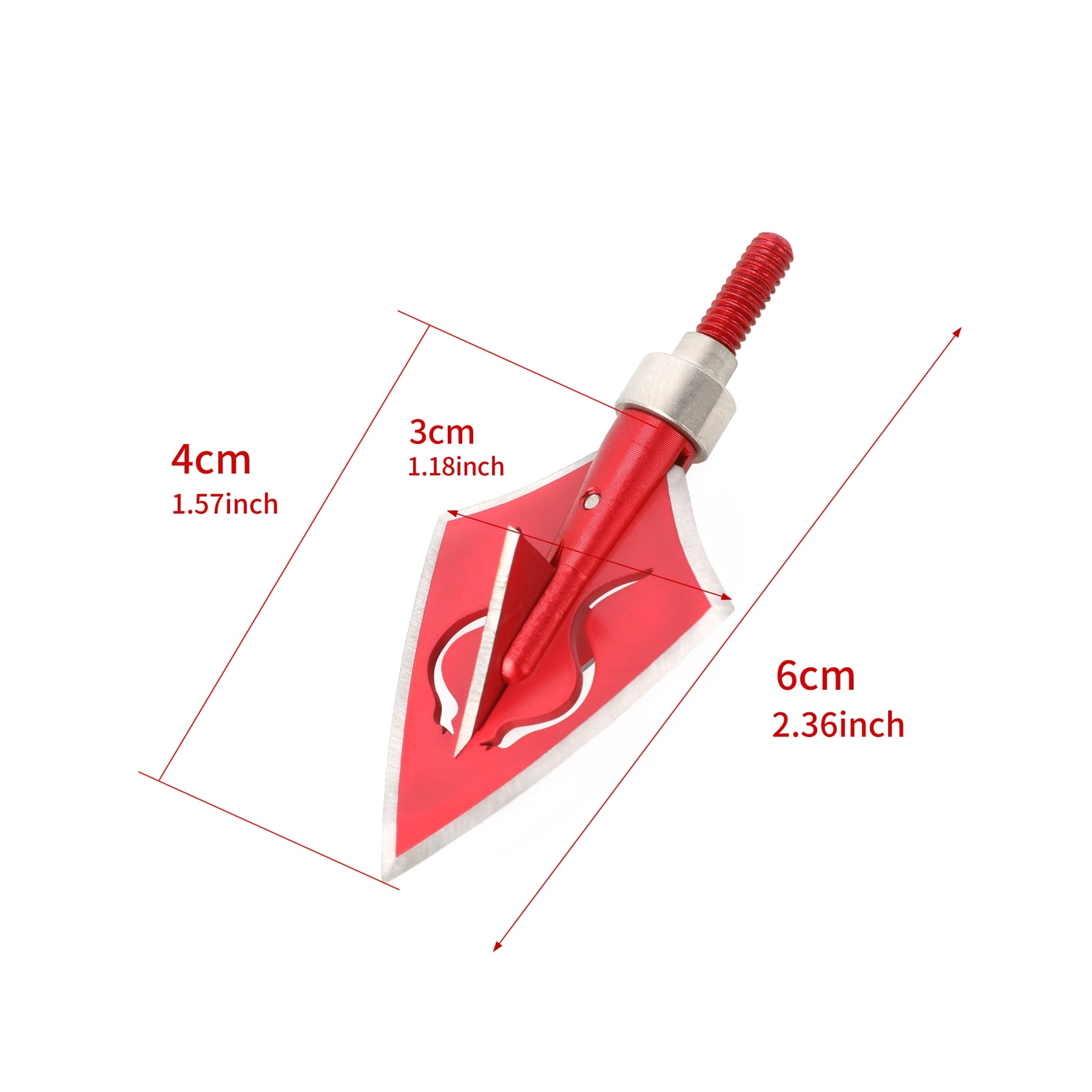Blade Broadheads 128 Grain Stainless Steel Hunting Points