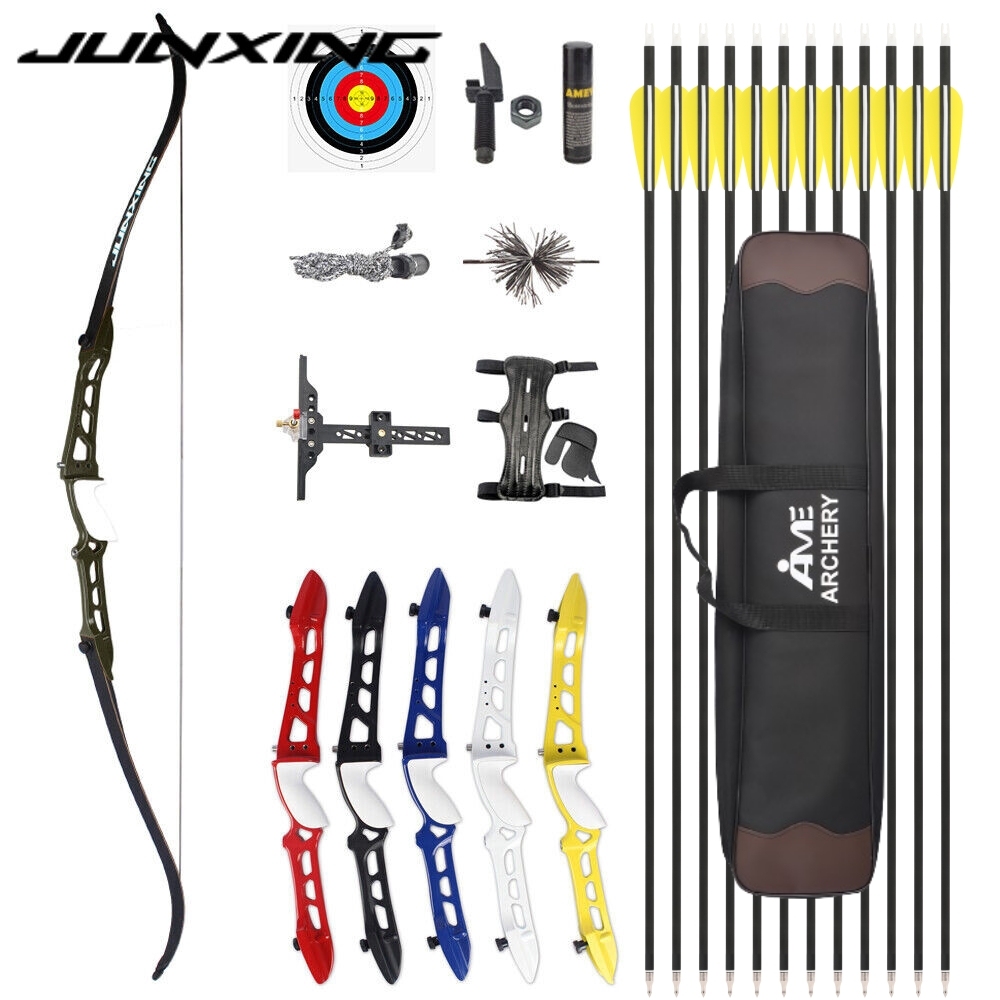 JUNXING F158 Target Recurve Bow 68 Inch 18-40lbs Hunting Bow for Adult