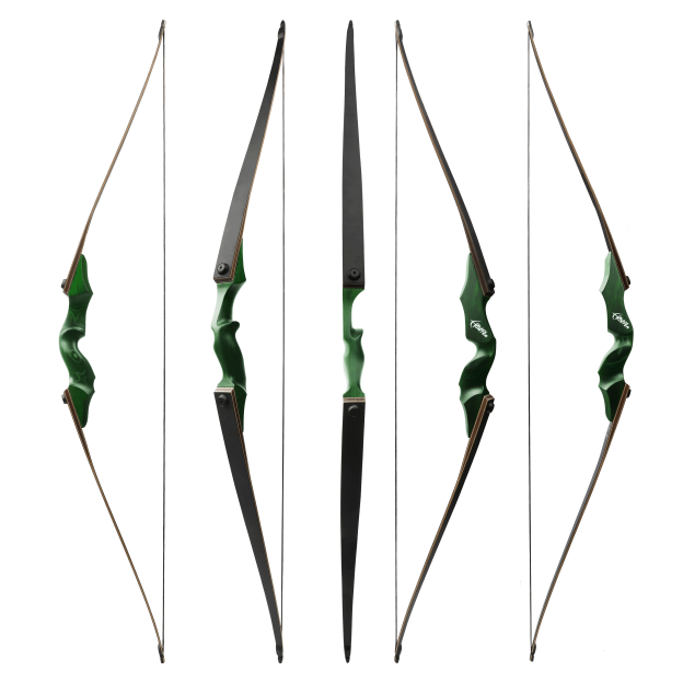 Black Hunter Longbow Recurve Bow and Arrows Kit LH RH