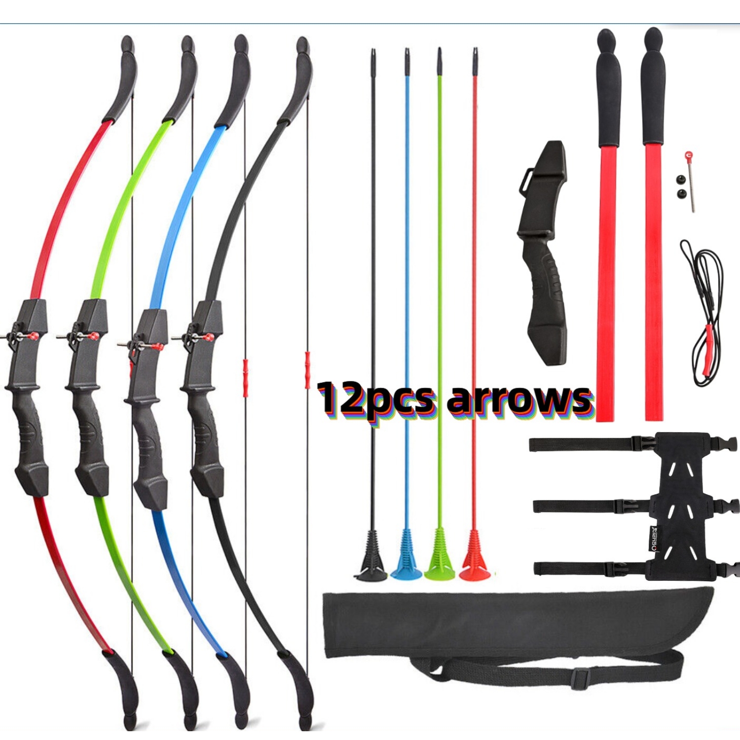 Youth Recurve Bow & Arrow Set Kids Children Target Gift RH LH