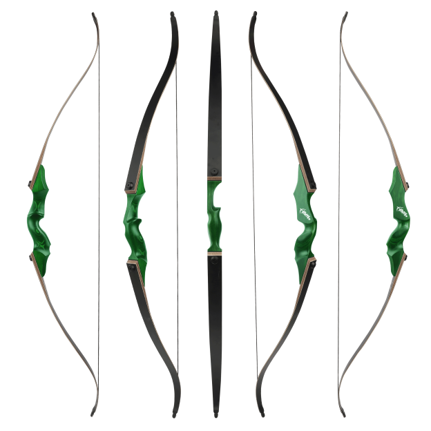 Black Hunter Longbow Recurve Bow and Arrows Kit LH RH