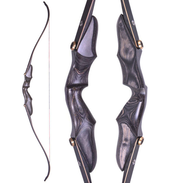 Takedown Recurve Bow Set ILF Traditional H15-58"Wooden Hunting