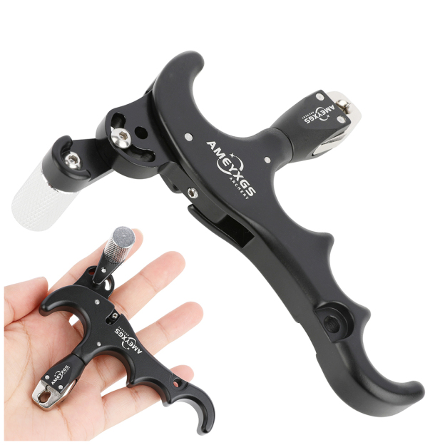 Compound Bow Release 4 Finger Thumb Trigger D Loop Ring  RH LH