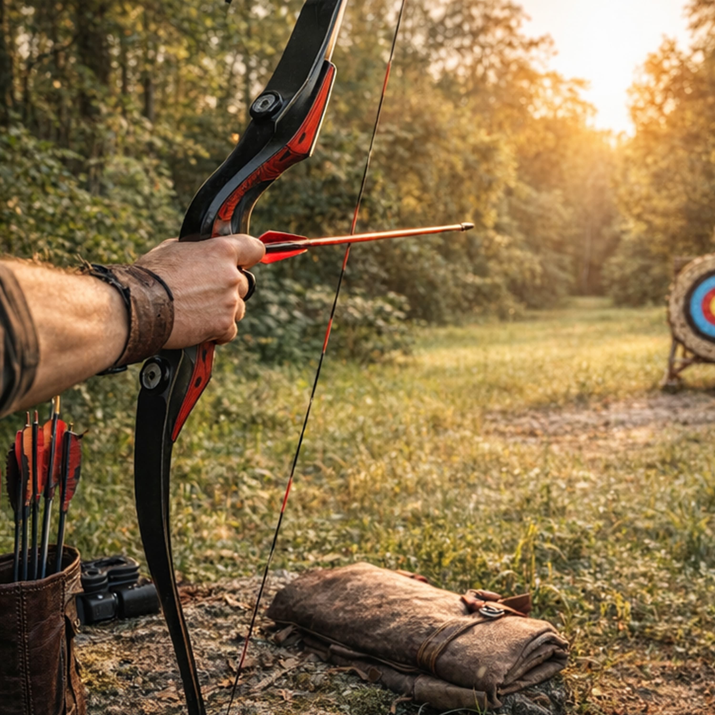 WOLFMAN Archery Recurve Bow 20-50lbs Target Shooting