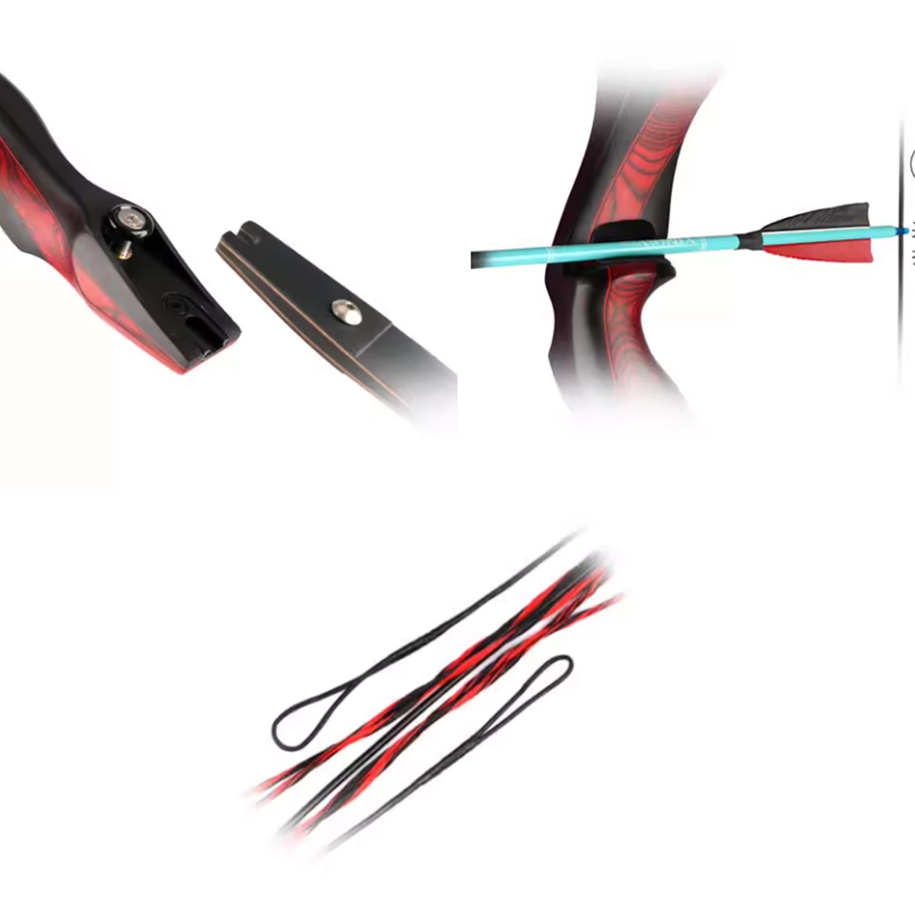 WOLFMAN Archery Recurve Bow 20-50lbs Target Shooting