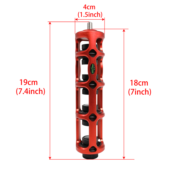 6" Archery Bow Stabilizer, Shock Absorbing Rubber Dampener