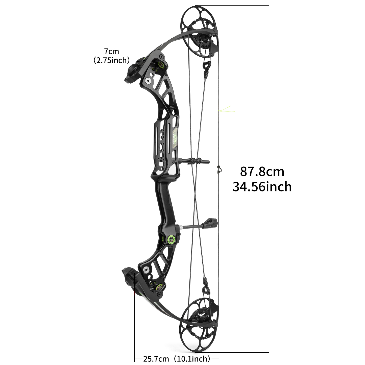 Compound Hunting Bow CNC 40-75 lbs IBO 350FPS RH
