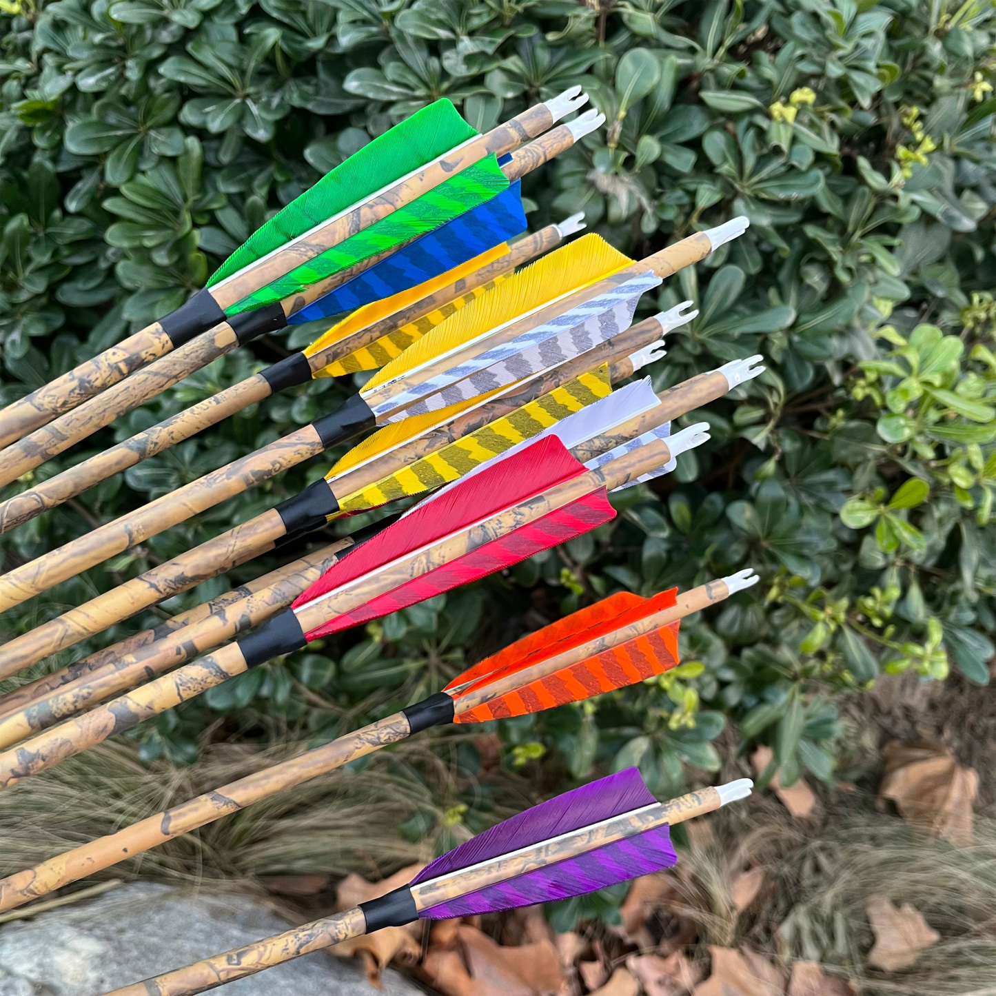 12pcs Carbon Mix Arrows 500 Spine, 31" Target Practice & Hunting