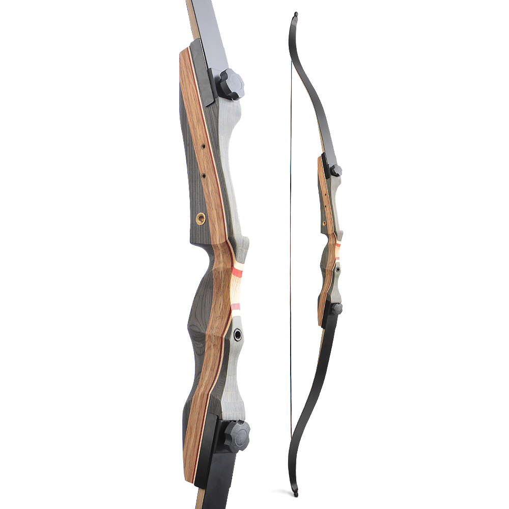 62 Inch Recurve Bow and Arrows 30-50 lbs American Hunting Bow RH
