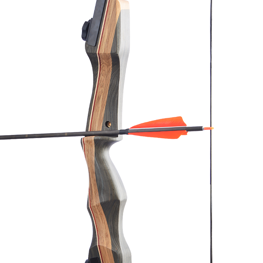 62 Inch Recurve Bow and Arrows 30-50 lbs American Hunting Bow RH