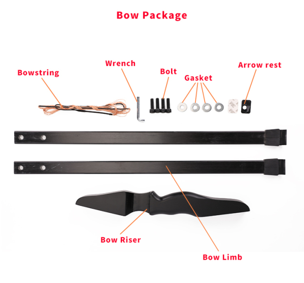 Takedown Recurve Bow and Arrow Set for Adults Beginner 30-40lbs LH RH