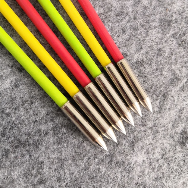 30" 6mm Fiberglass Arrows Rubber Vanes Archery Shooting