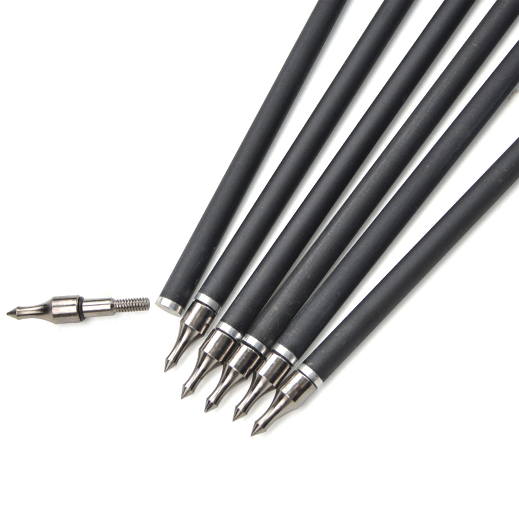 Archery Carbon Arrows Vanes Recurve Compound Bow Shooting