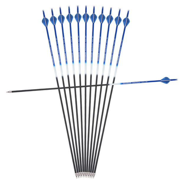 Archery Carbon Arrows Vanes Recurve Compound Bow Shooting