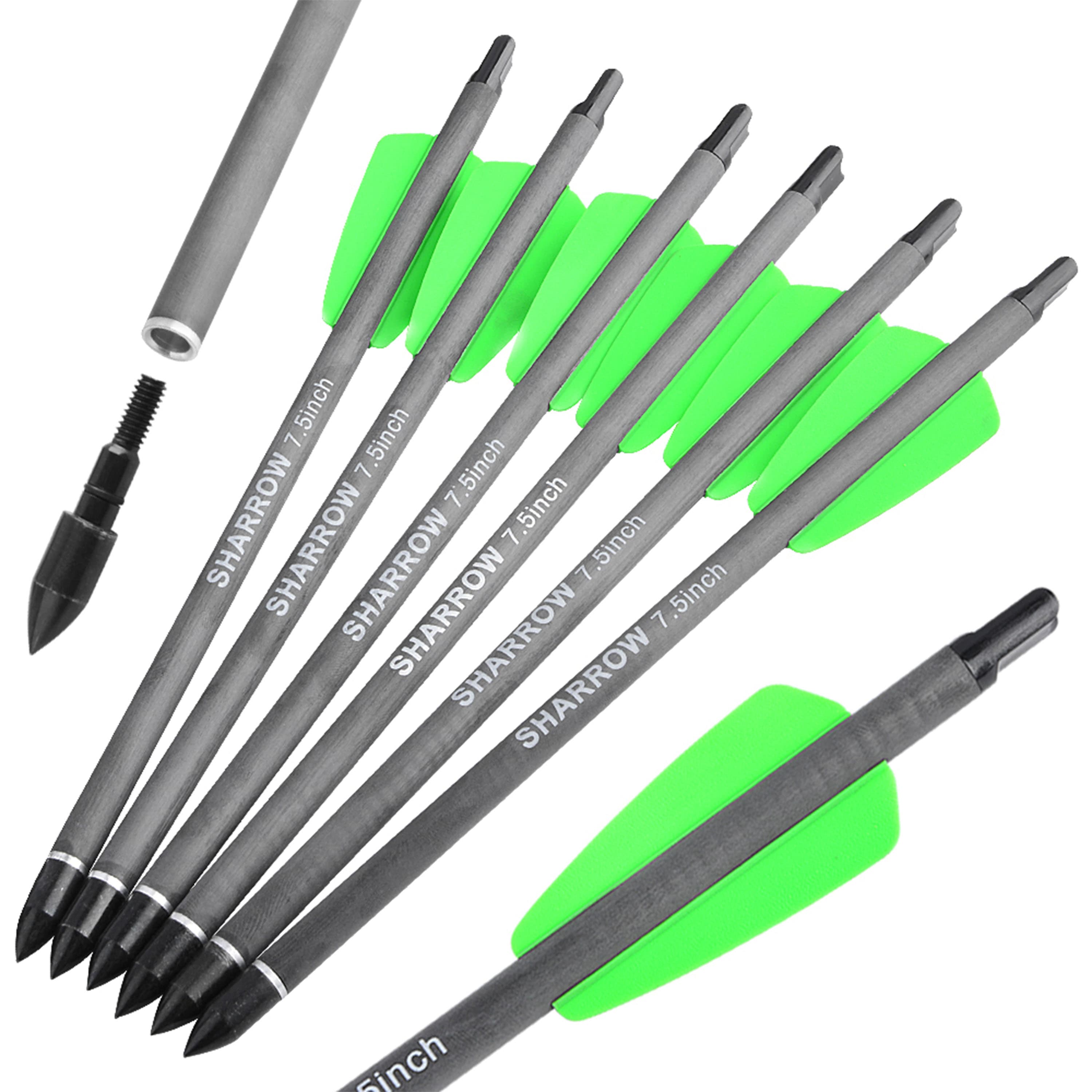 Archery Carbon Arrows 15" Mini Bow Bolts Archery Hunting