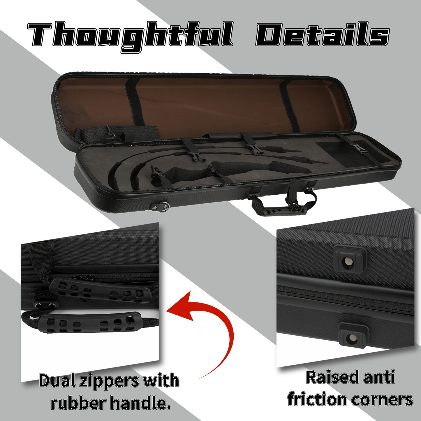 Takedown Recurve Bow Case ABS Protective Storage