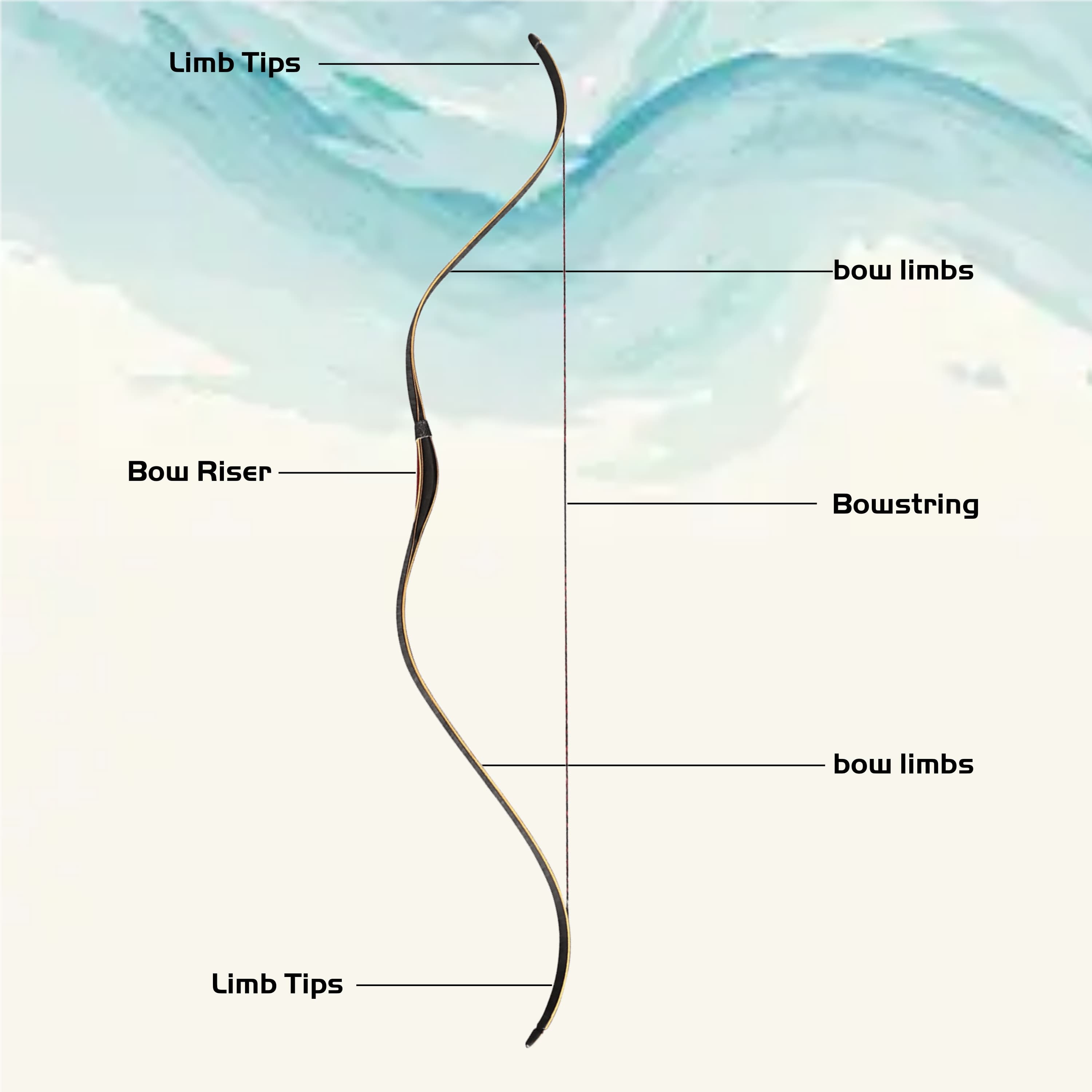 20-35lbs Archery Longbow Hunting Traditional Bow RH LH