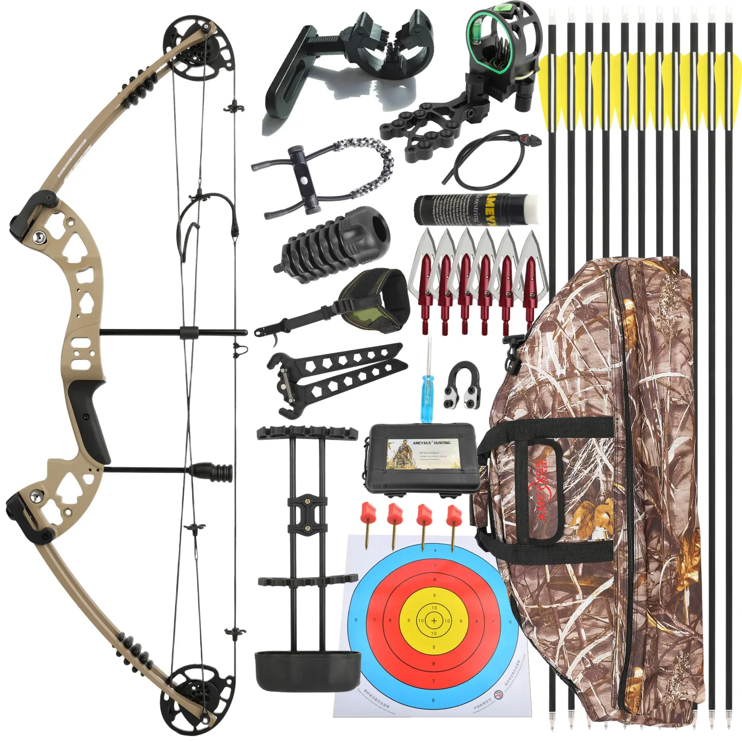 JUNXING M131 Compound Bow Hunting Set Right Hand
