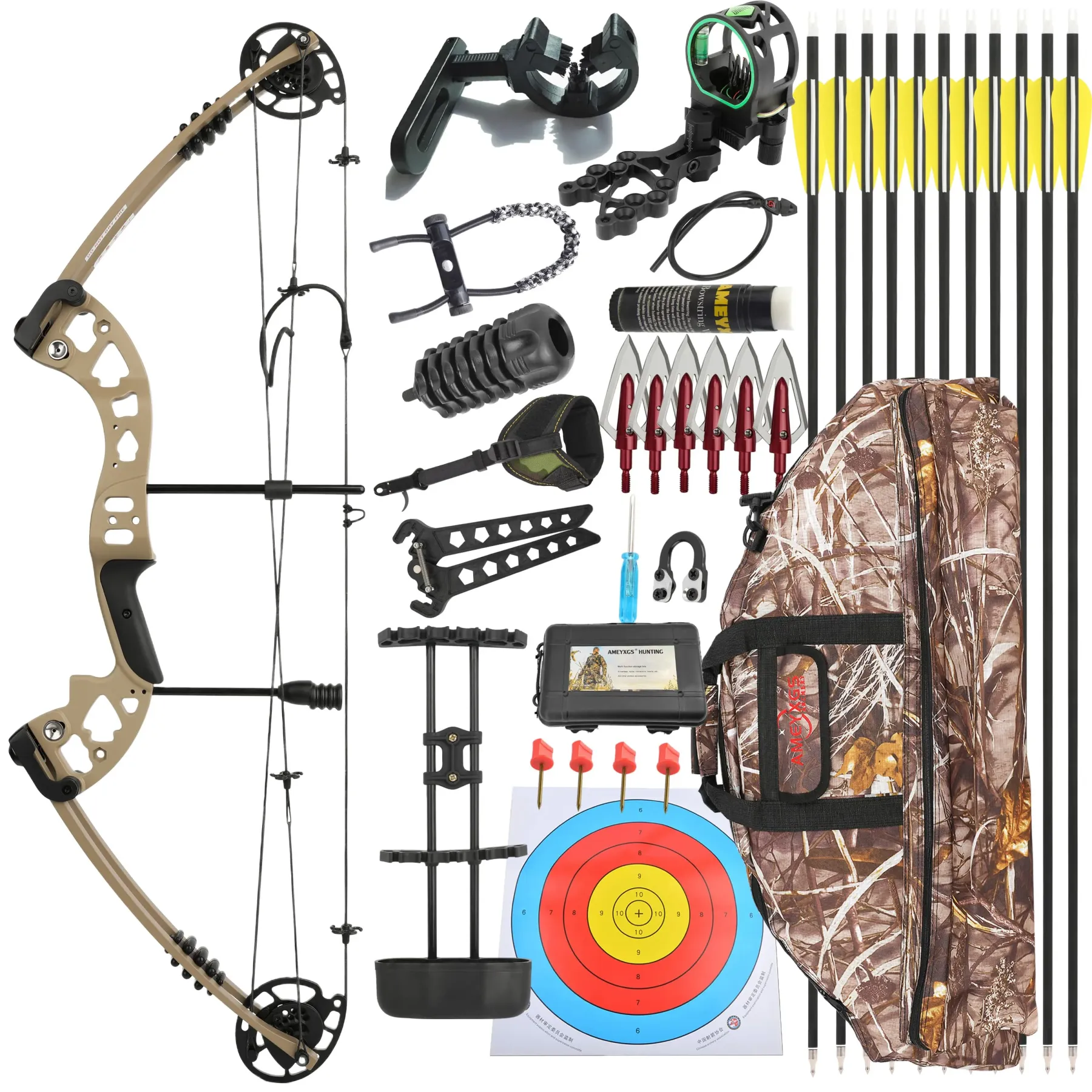 JUNXING M131 Compound Bow Hunting Set Right Hand