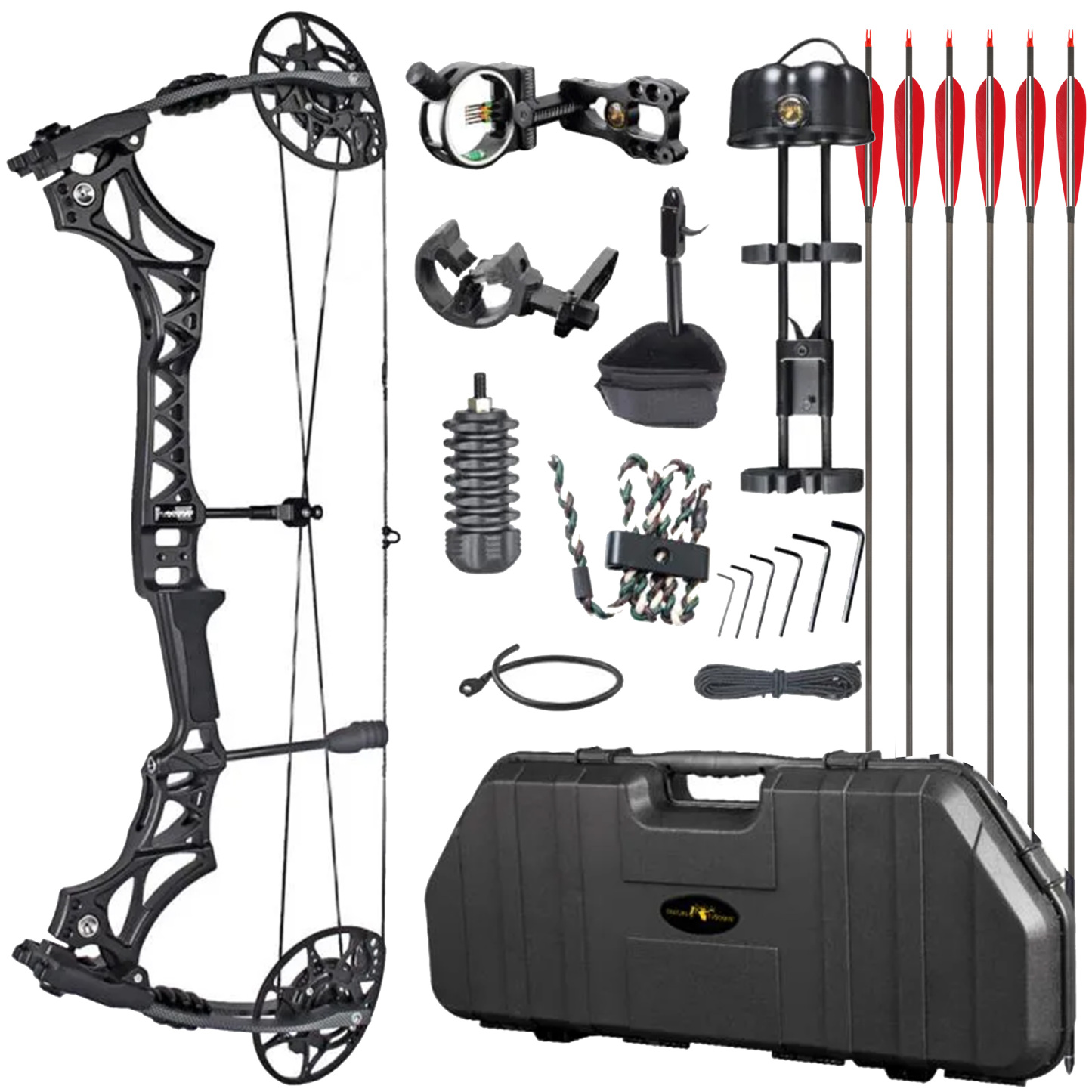 Junxing M128 Compound Bow 30-70lbs High-Speed Hunting 340 FPS