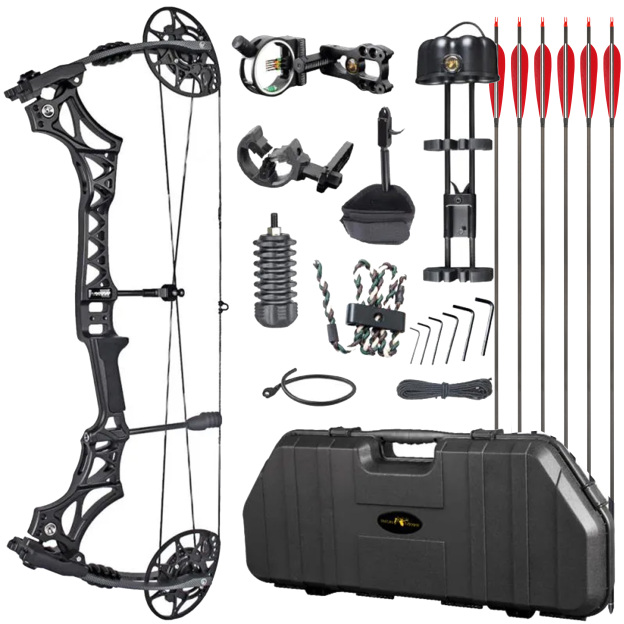 Junxing M128 Compound Bow 30-70lbs High-Speed Hunting 340 FPS