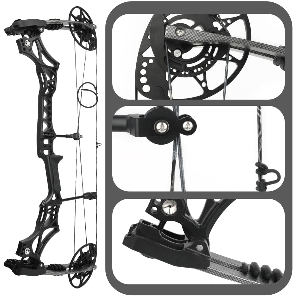 JUNXING M128 Compound Bow 30-70 lbs Adjustable Archery Hunting Target