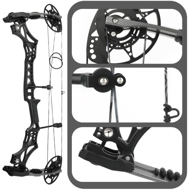 Junxing M128 Hunting Compound Bow Set 30-70lbs High-Speed 340 FPS