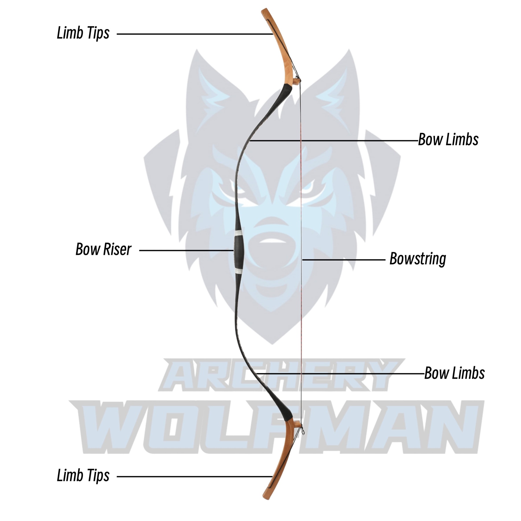 Manchu Qing Traditional Bow Longbow 64'' One-Piece Wooden