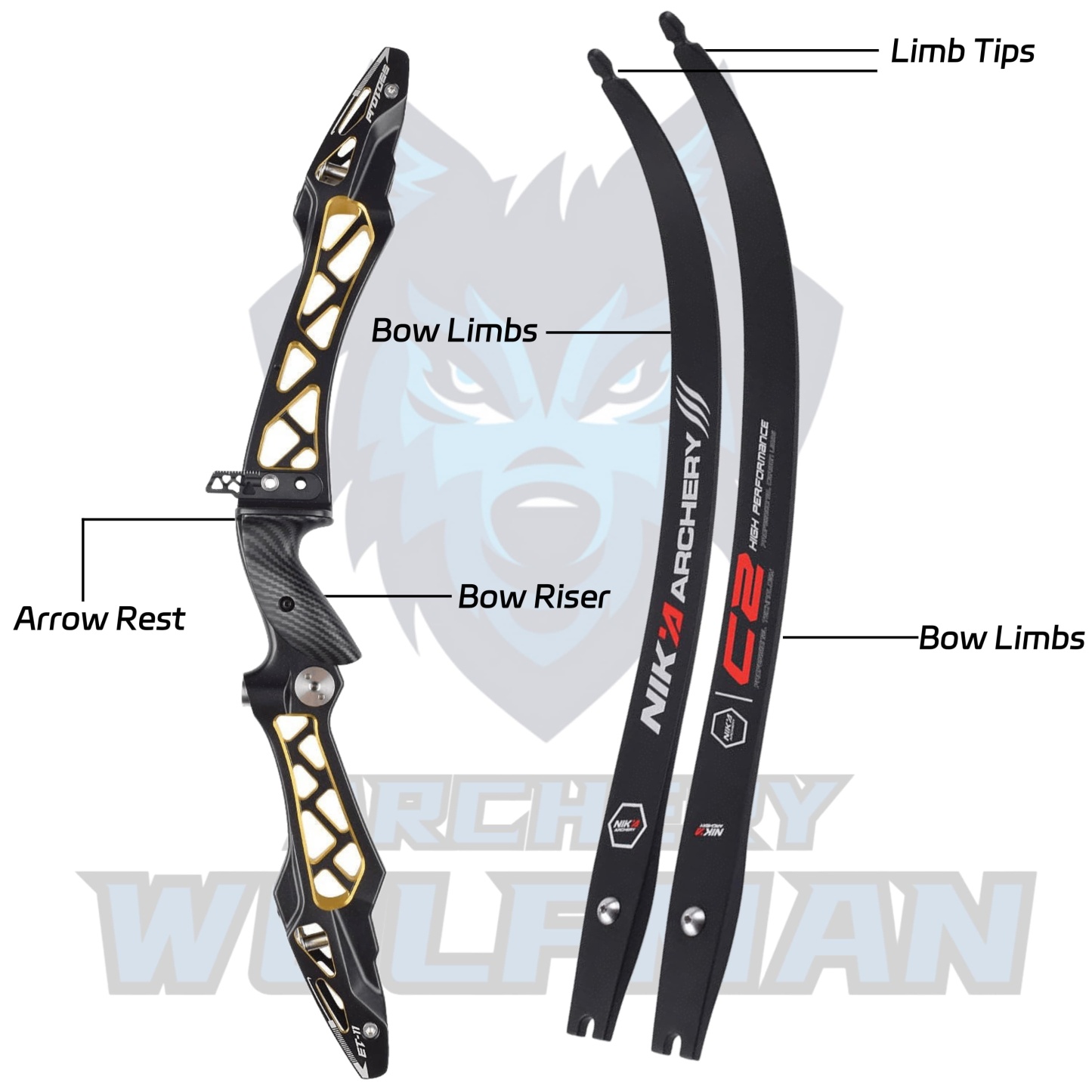 ET11 Professional Competitive Recurve Bow set