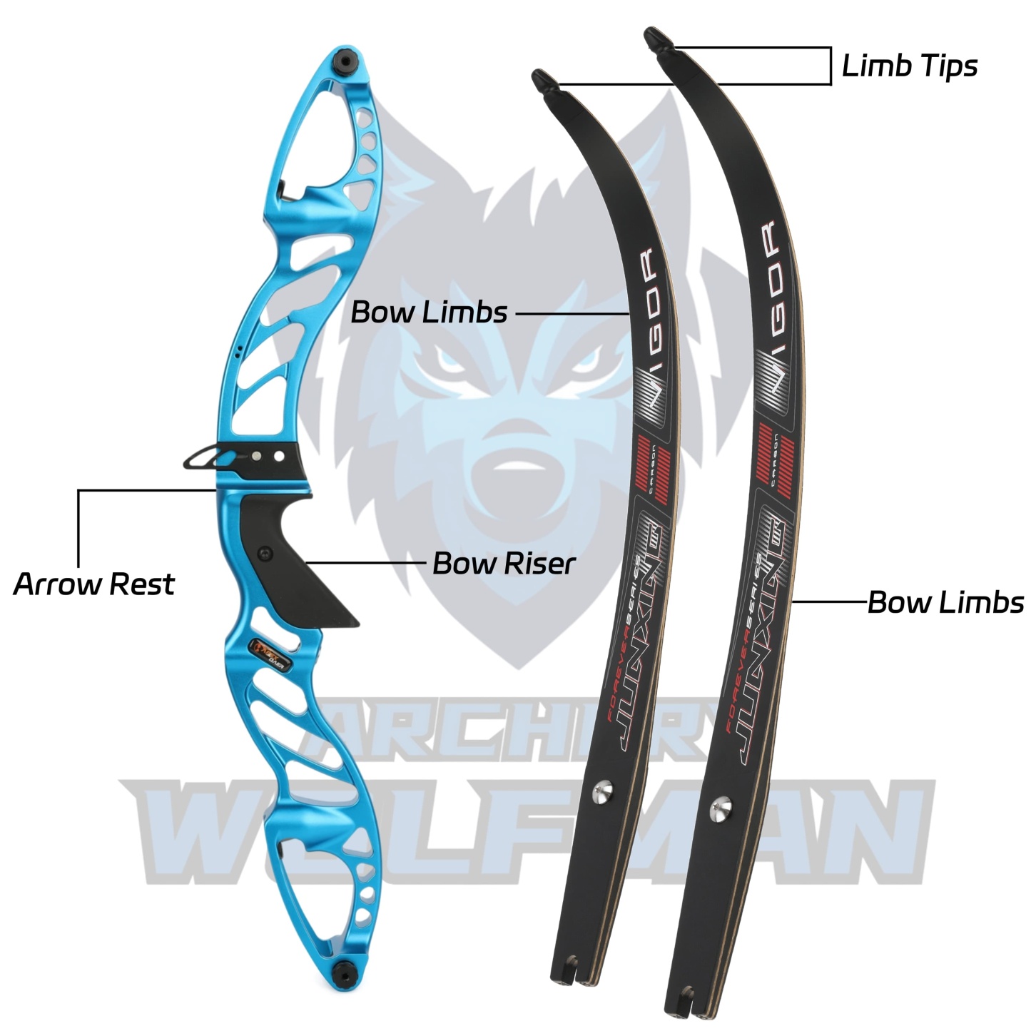  Professional Recurve Bow Set Multiple Draw Weights