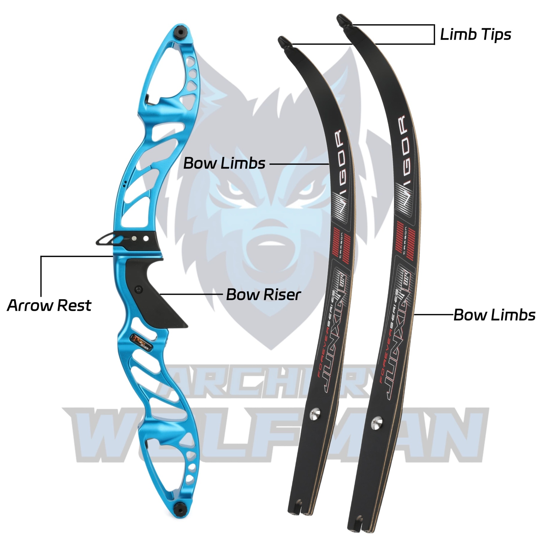  Professional Recurve Bow Set Multiple Draw Weights