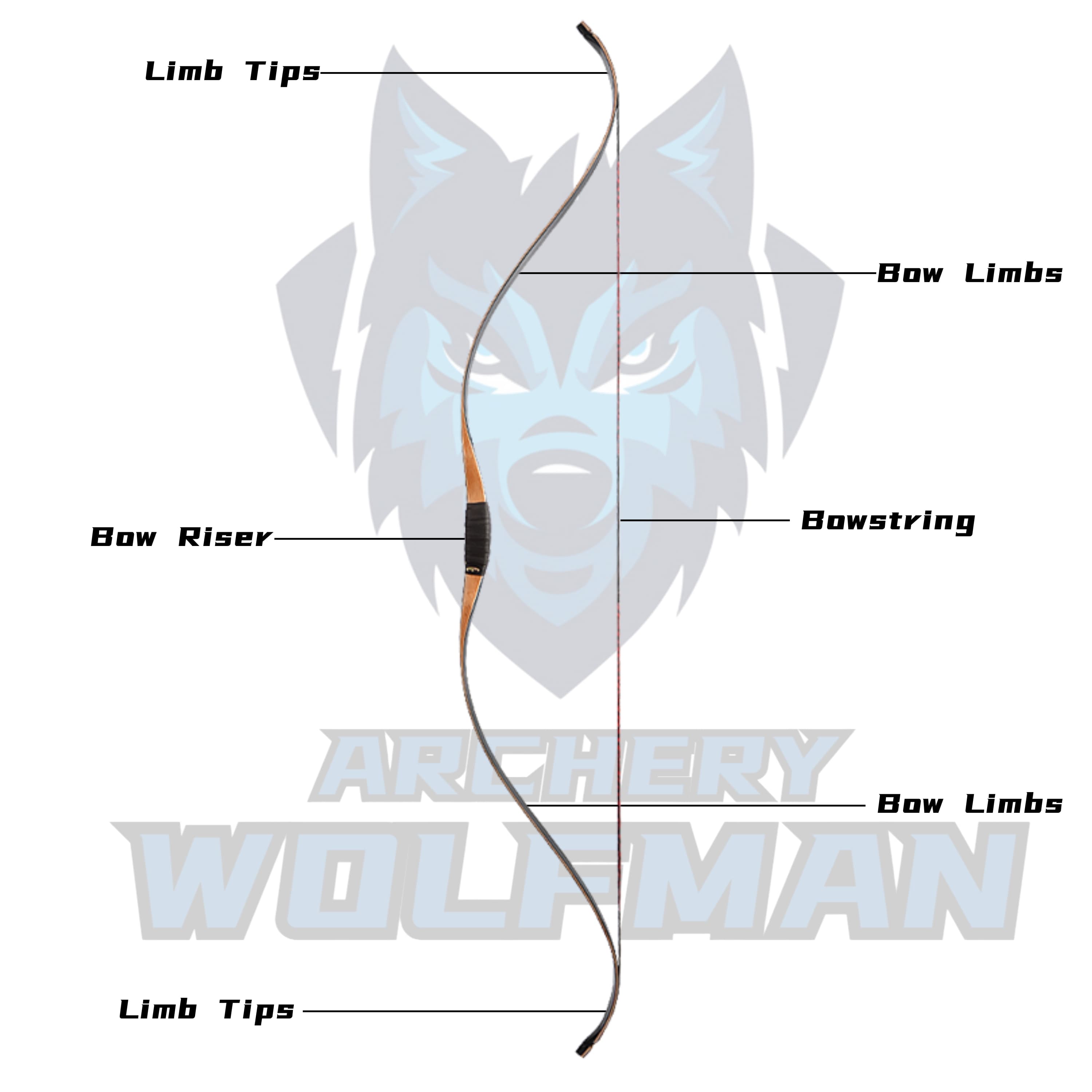 Archery Recurve Longbow 15-50lbs Traditional Mongolia Horse Bow