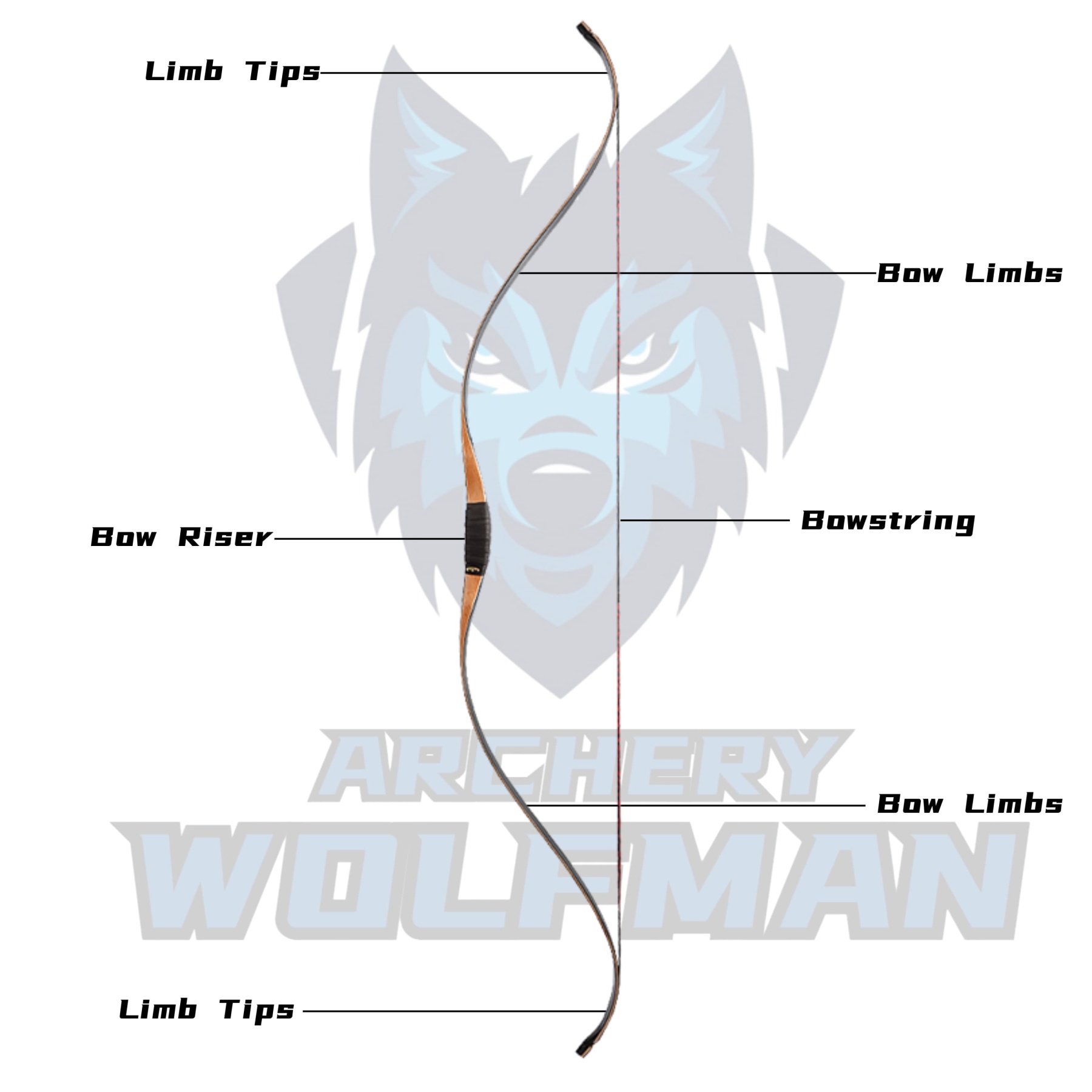 Archery Recurve Longbow 15-50lbs Traditional Mongolia Horse Bow