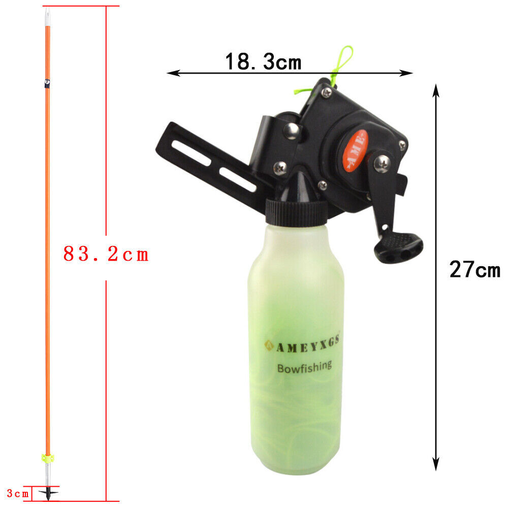 62" Traditional Takedown Recurve Bow Fishing Set Hunting RH