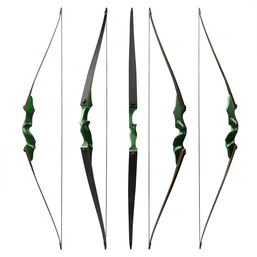 Black Hunter Longbow for Adult 60 inch 20-60lbs RH LH Target American Hunting 