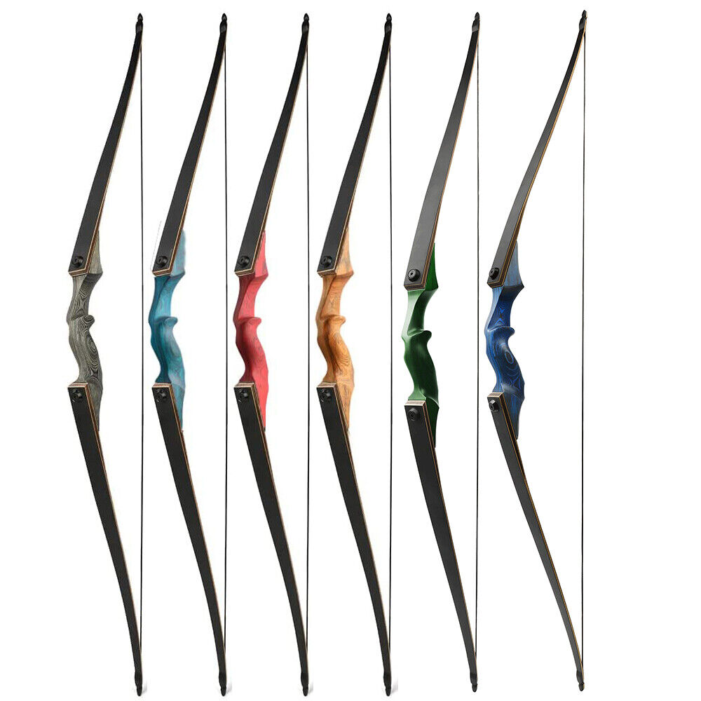 Black Hunter Hunting Longbow for Adult 60 inch 20-60lbs RH LH Target