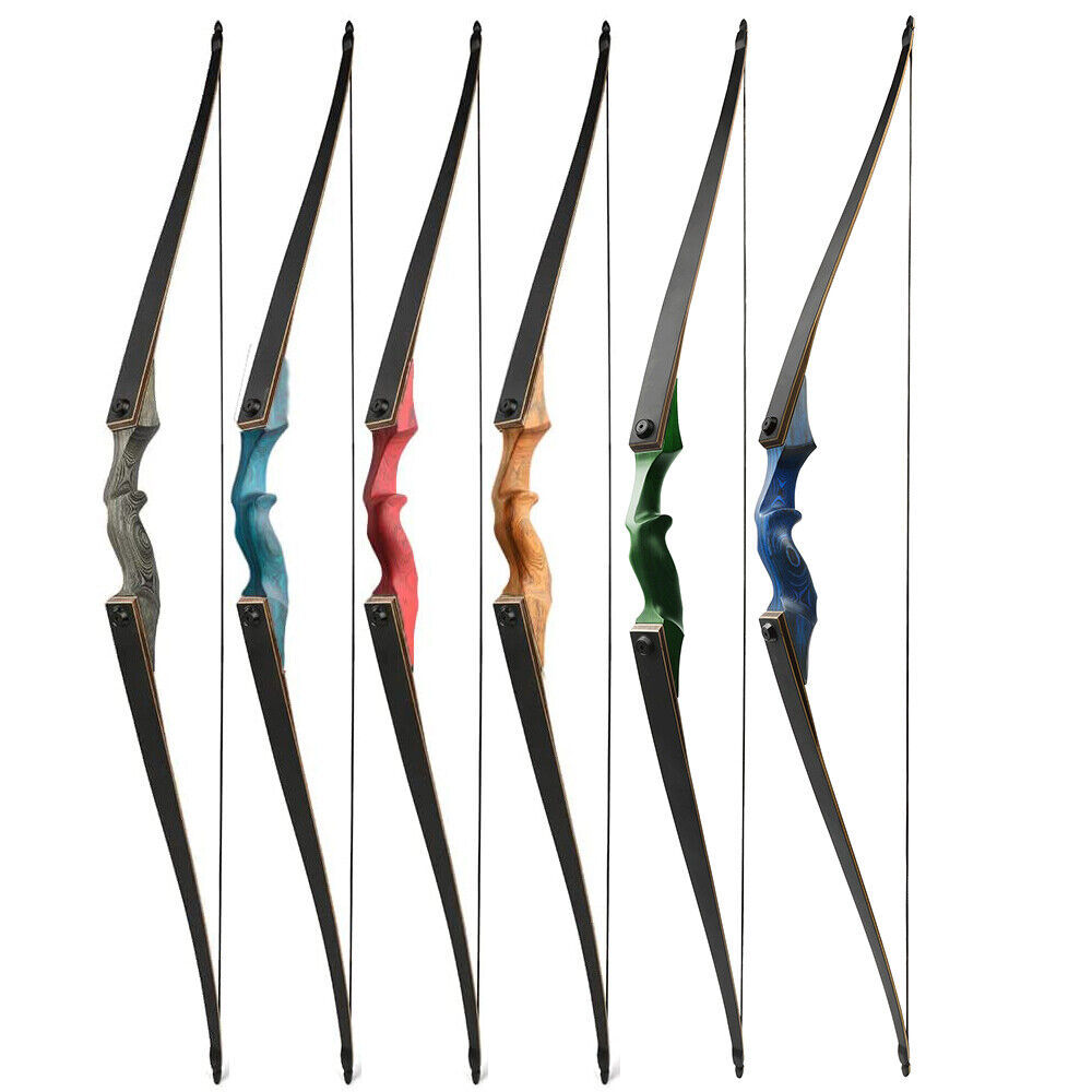 Black Hunter Hunting Longbow for Adult 60 inch 20-60lbs RH LH Target